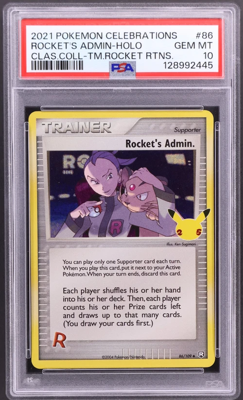 2021 Pokemon Celebrations Classic Collection #86 Rocket's Admin-Holo