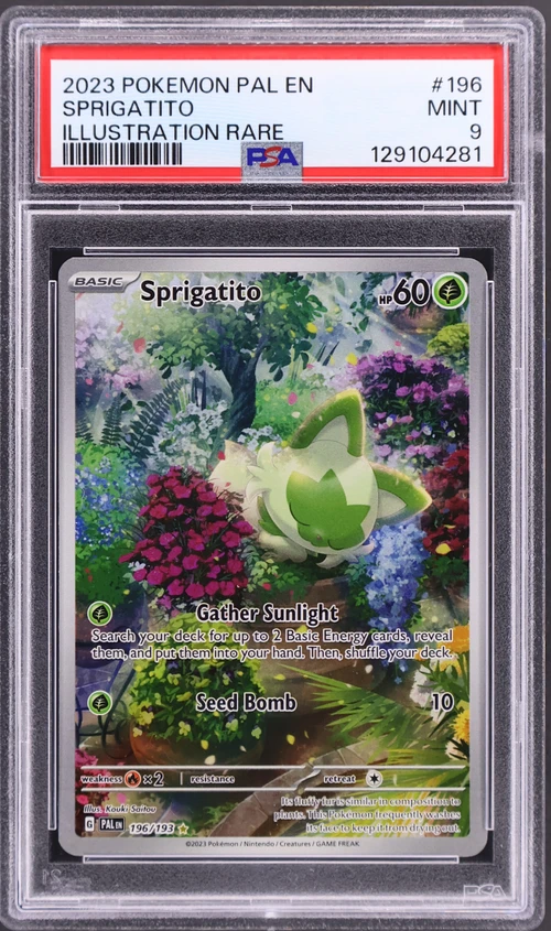 2023 Pokemon Pal En-Paldea Evolved #196 Sprigatito Illustration Rare