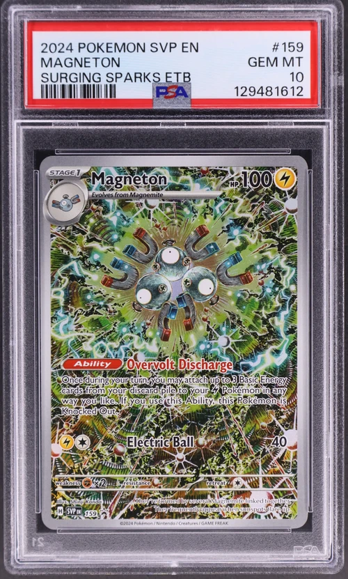 2024 Pokemon Svp En-Sv Black Star Promo #159 Magneton Surging Sparks Elite Trainer Box