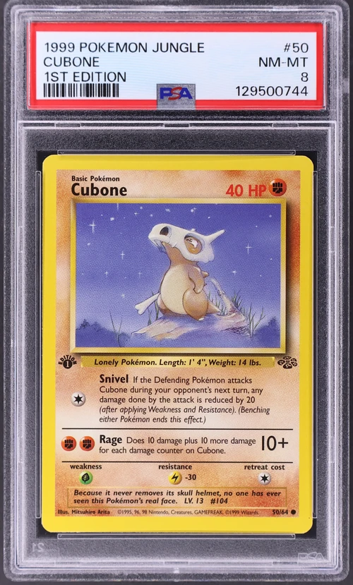 1999 Pokemon Jungle #50 Cubone 1st Edition