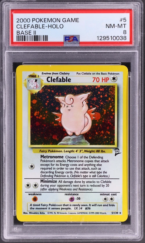2000 Pokemon Game Base II #5 Clefable-Holo