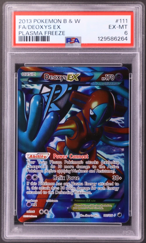 2013 Pokemon Black & White Plasma Freeze #111 Full Art / Deoxys Ex
