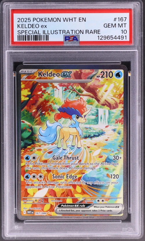 2025 Pokemon Wht En-White Flare #167 Keldeo Ex Special Illustration Rare