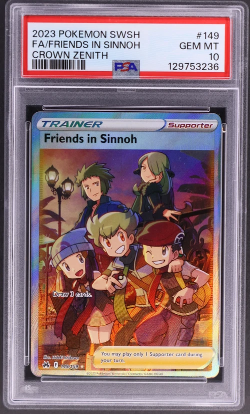 2023 Pokemon Sword and Shield Crown Zenith #149 Full Art / Friends in Sinnoh