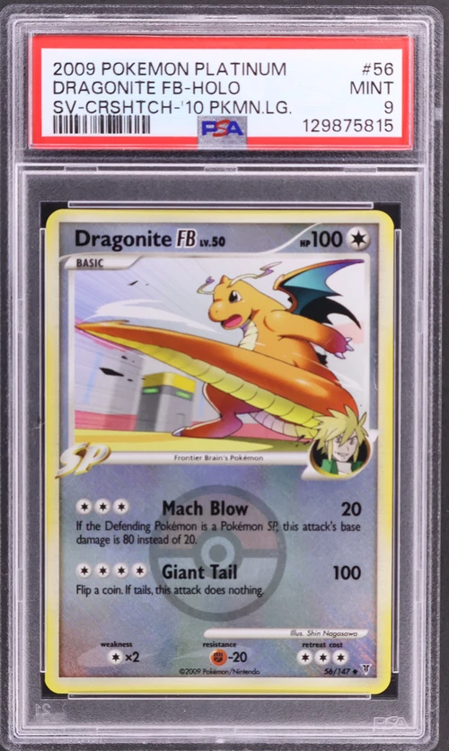 2009 Pokemon Platinum Supreme Victors #56 Dragonite Fb-Holo Crosshatch-2010 Pokemon League