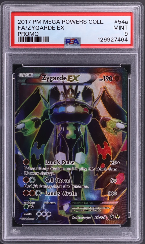 2017 Pokemon Mega Powers Collection Promo #54a Full Art / Zygarde Ex