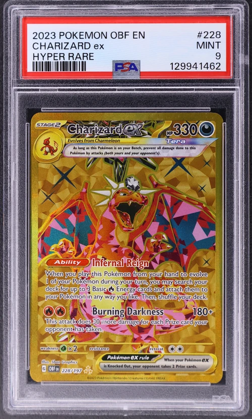 2023 Pokemon Obf En-Obsidian Flames #228 Charizard Ex Hyper Rare
