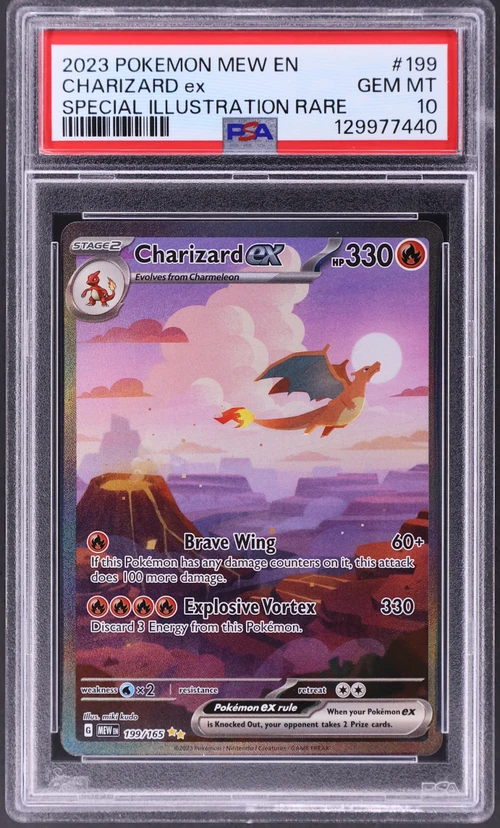 2023 Pokemon Mew En-151 #199 Charizard Ex Special Illustration Rare