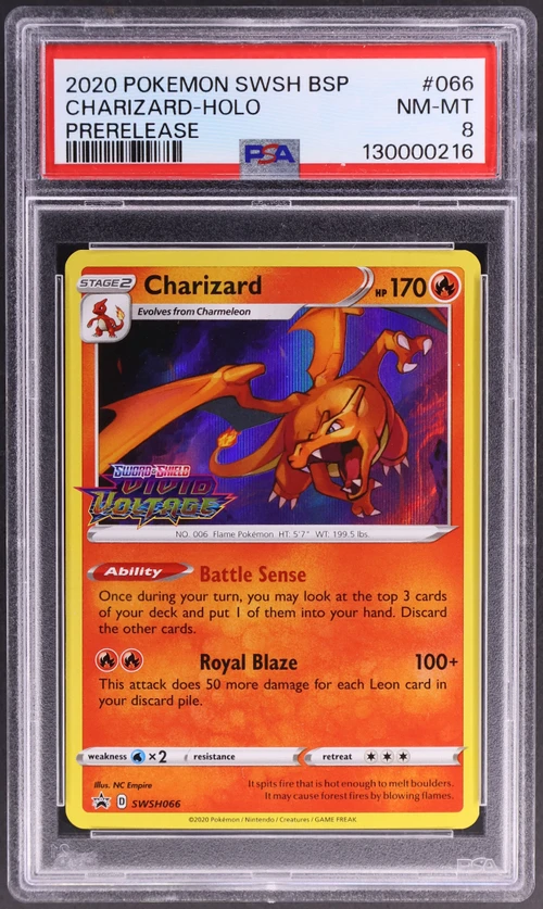 2020 Pokemon Swsh Black Star Promo #066 Charizard-Holo Prerelease