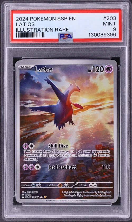 2024 Pokemon Ssp En-Surging Sparks #203 Latios Illustration Rare