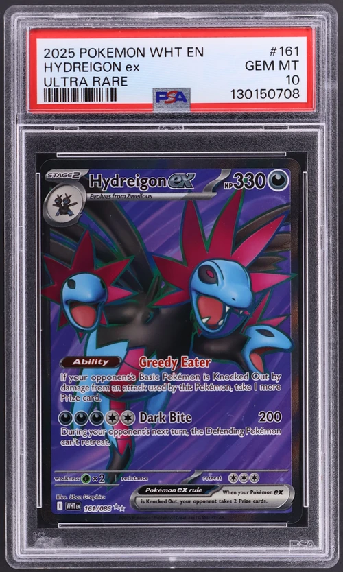 2025 Pokemon Wht En-White Flare #161 Hydreigon Ex Ultra Rare