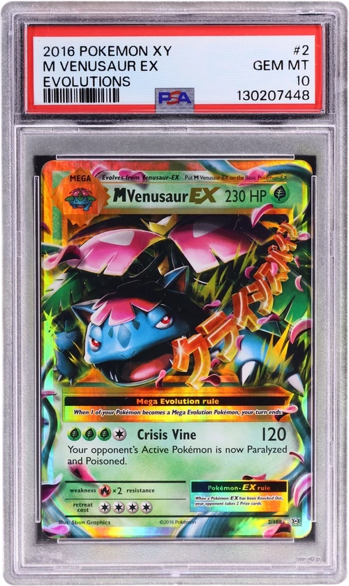 2016 Pokemon Xy Evolutions #2 M Venusaur Ex