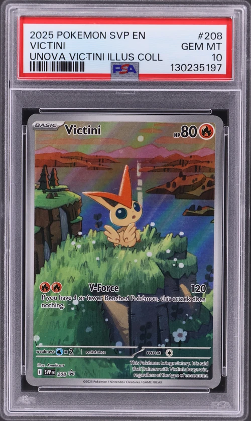 2025 Pokemon Svp En-Sv Black Star Promo #208 Victini Unova Victini Illustration Collection