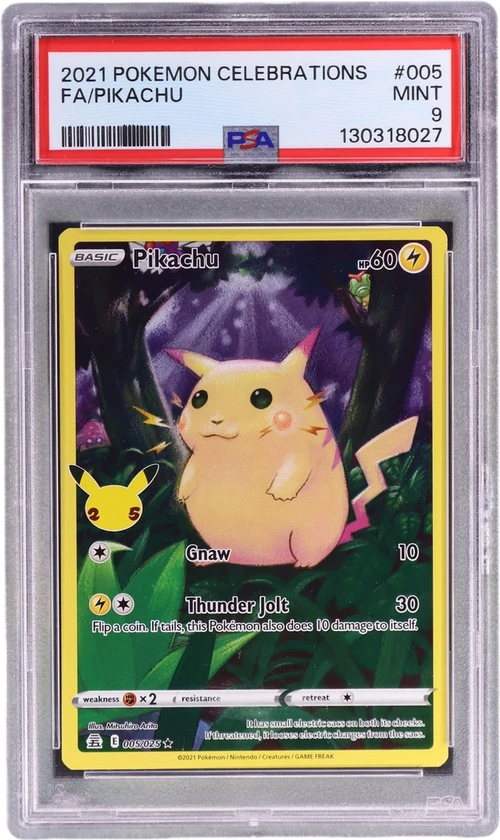 2021 Pokemon Celebrations #005 Full Art / Pikachu