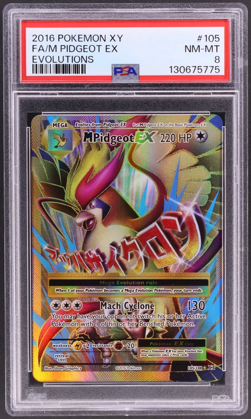 2016 Pokemon Xy Evolutions #105 Full Art / M Pidgeot Ex