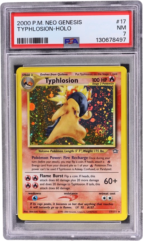 2000 Pokemon Neo Genesis #17 Typhlosion-Holo