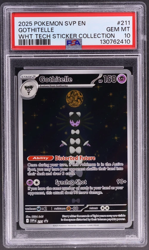 2025 Pokemon Svp En-Sv Black Star Promo #211 Gothitelle White Flare Tech Sticker Collection