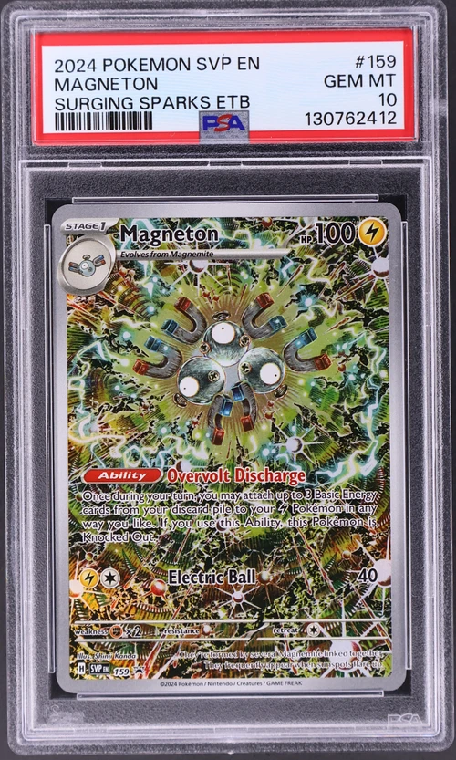 2024 Pokemon Svp En-Sv Black Star Promo #159 Magneton Surging Sparks Elite Trainer Box