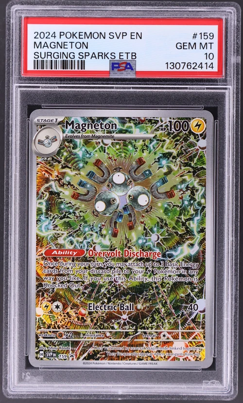 2024 Pokemon Svp En-Sv Black Star Promo #159 Magneton Surging Sparks Elite Trainer Box