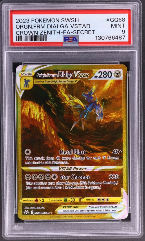 2023 Pokemon Sword and Shield Crown Zenith #GG68 Full Art / Origin Forme Dialga Vstar Secret