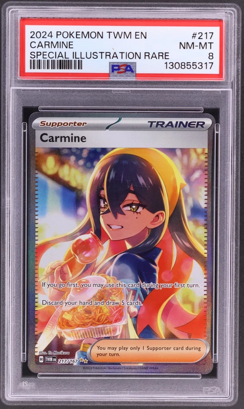 2024 Pokemon Twm En-Twilight Masquerade #217 Carmine Special Illustration Rare