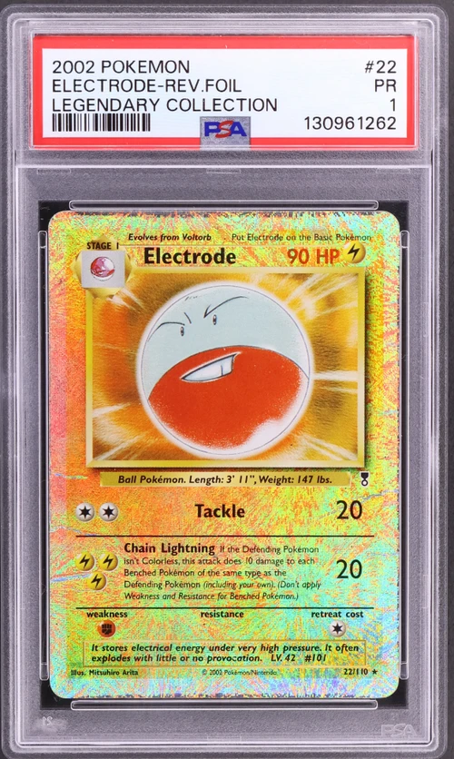 2002 Pokemon Legendary Collection #22 Electrode-Reverse Foil