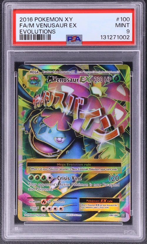 2016 Pokemon Xy Evolutions #100 Full Art / M Venusaur Ex