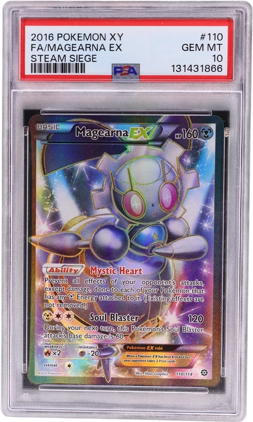 2016 Pokemon Xy Steam Siege #110 Full Art / Magearna Ex