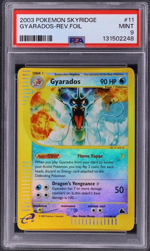 2003 Pokemon Skyridge #11 Gyarados-Reverse Foil
