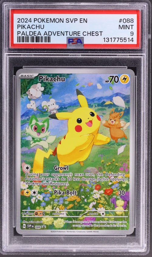 2024 Pokemon Svp En-Sv Black Star Promo #088 Pikachu Paldea Adventure Chest
