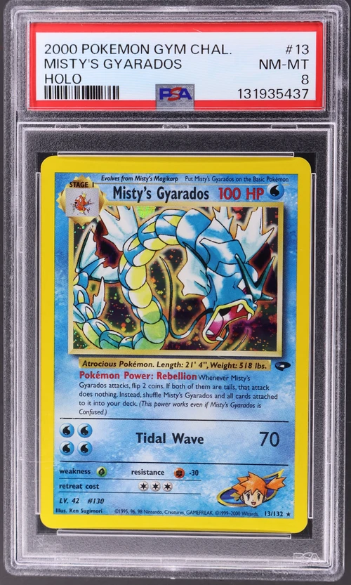 2000 Pokemon Gym Challenge #13 Misty's Gyarados Holo