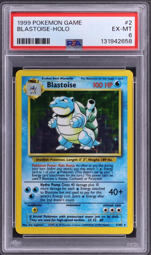 1999 Pokemon Game #2 Blastoise-Holo