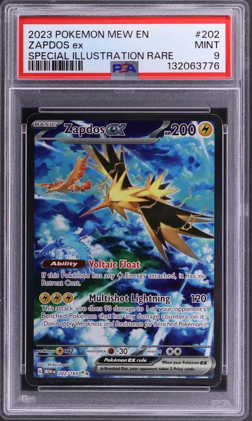 2023 Pokemon Mew En-151 #202 Zapdos Ex Special Illustration Rare