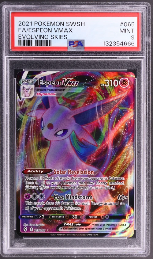 2021 Pokemon Sword & Shield Evolving Skies #065 Full Art / Espeon Vmax