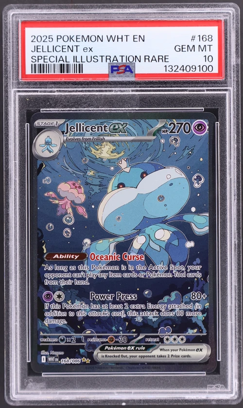 2025 Pokemon Wht En-White Flare #168 Jellicent Ex Special Illustration Rare