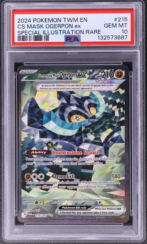 2024 Pokemon Twm En-Twilight Masquerade #215 Cornerstone Mask Ogerpon Ex Special Illustration Rare