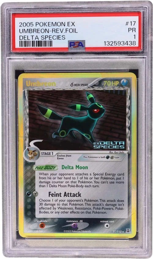 2005 Pokemon Ex Delta Species #17 Umbreon-Reverse Foil