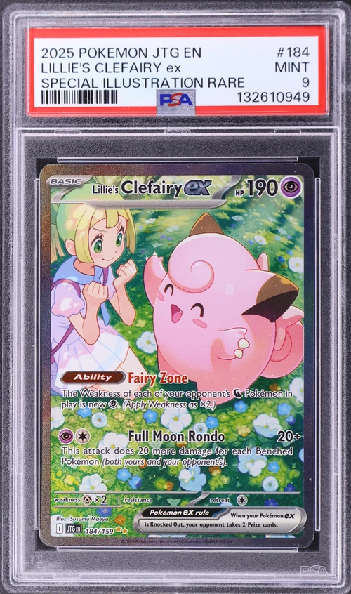 2025 Pokemon Jtg En-Journey Together #184 Lillie's Clefairy Ex Special Illustration Rare