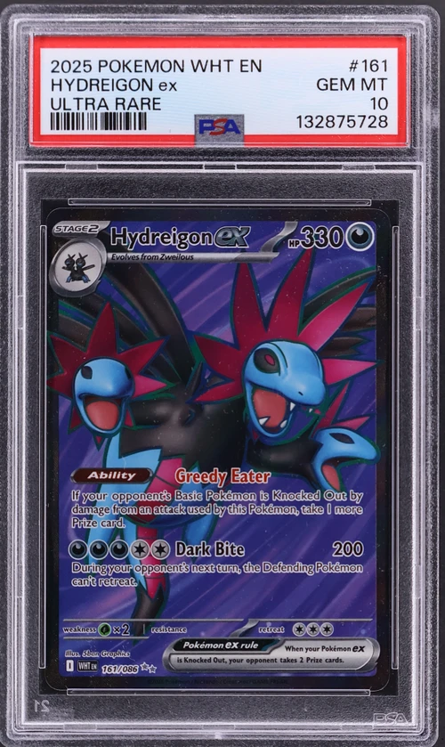 2025 Pokemon Wht En-White Flare #161 Hydreigon Ex Ultra Rare