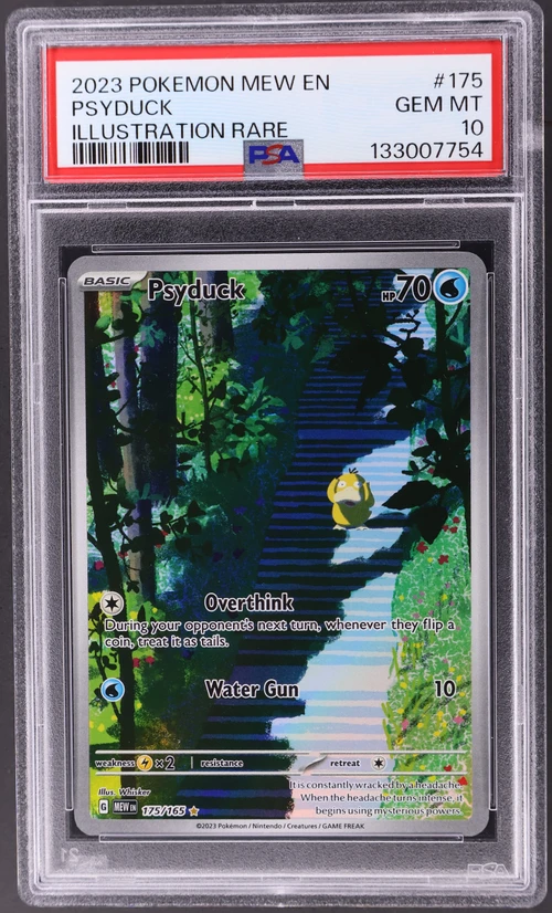 2023 Pokemon Mew En-151 #175 Psyduck Illustration Rare
