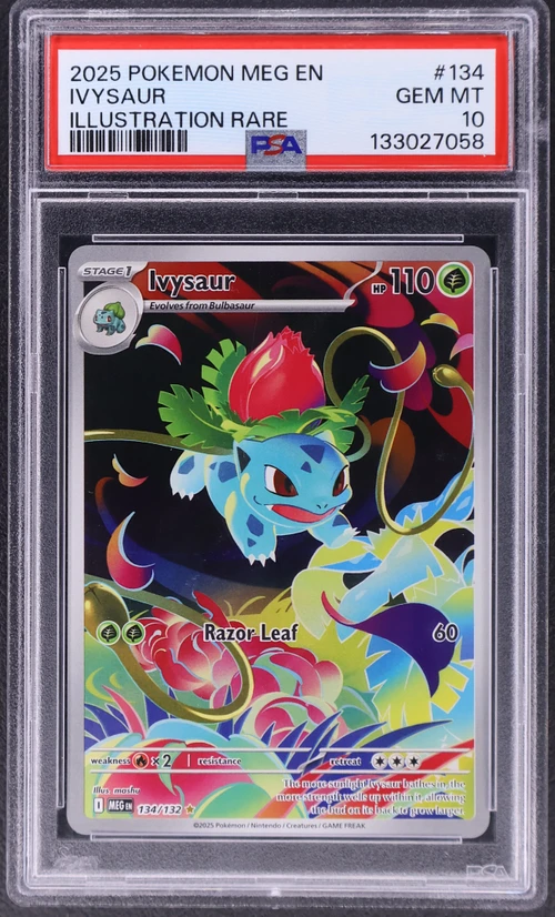 2025 Pokemon Meg En-Mega Evolution #134 Ivysaur Illustration Rare