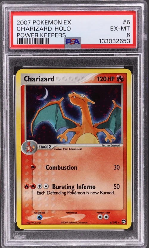 2007 Pokemon Ex Power Keepers #6 Charizard-Holo