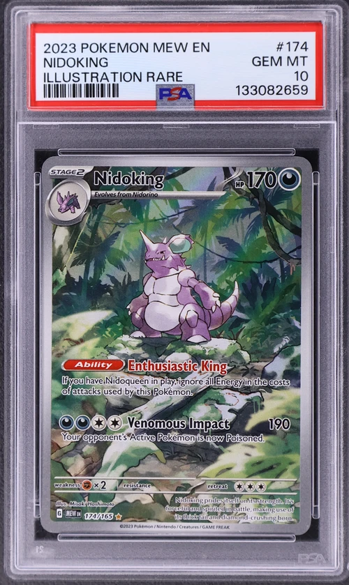 2023 Pokemon Mew En-151 #174 Nidoking Illustration Rare