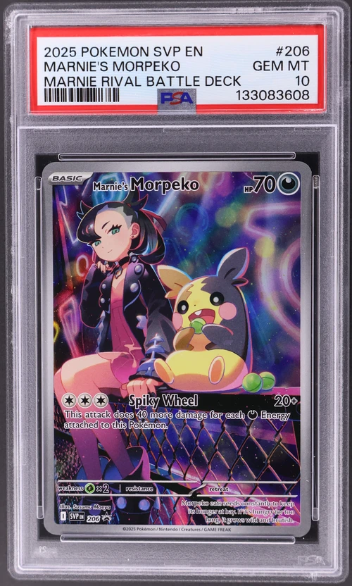 2025 Pokemon Svp En-Sv Black Star Promo #206 Marnie's Morpeko Marnie Rival Battle Deck