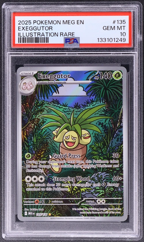 2025 Pokemon Meg En-Mega Evolution #135 Exeggutor Illustration Rare