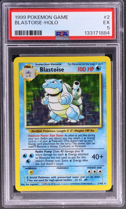1999 Pokemon Game #2 Blastoise-Holo