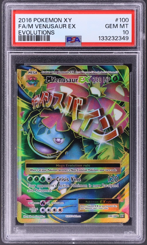 2016 Pokemon Xy Evolutions #100 Full Art / M Venusaur Ex