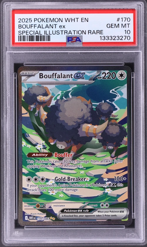 2025 Pokemon Wht En-White Flare #170 Bouffalant Ex Special Illustration Rare