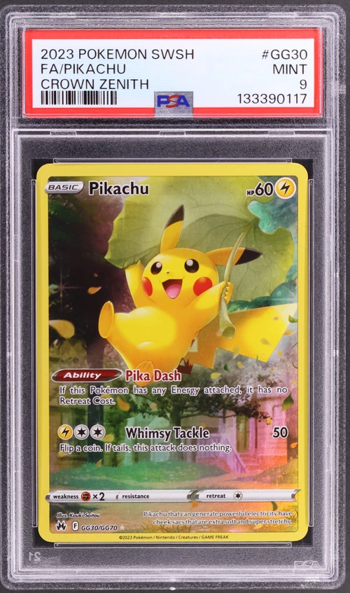2023 Pokemon Sword and Shield Crown Zenith #GG30 Full Art / Pikachu