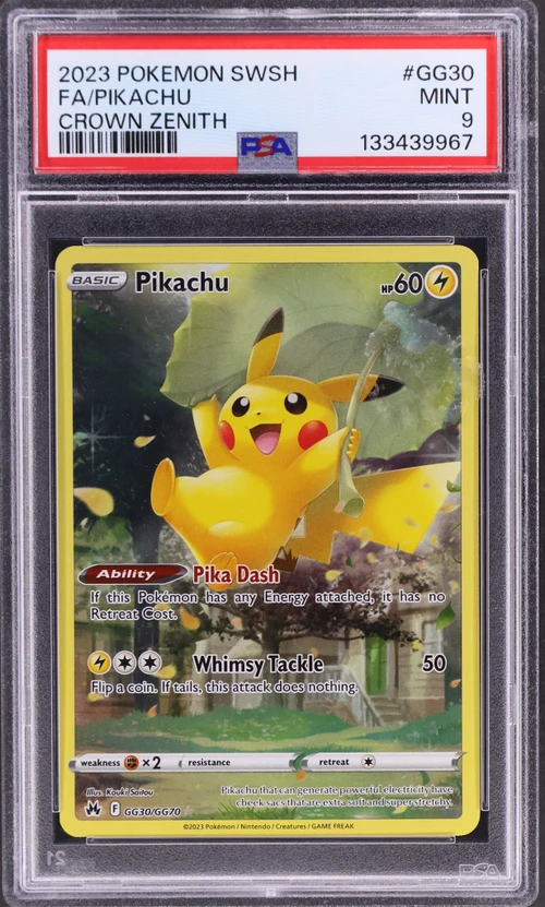 2023 Pokemon Sword and Shield Crown Zenith #GG30 Full Art / Pikachu